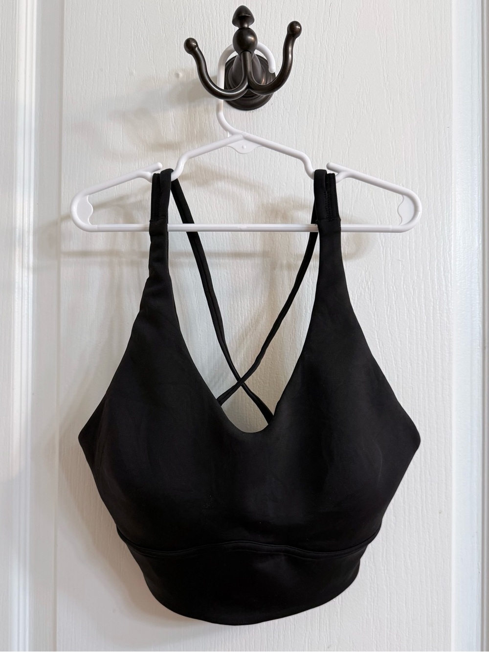lululemon athletica Black Cross-Back Seamless Sports Bra